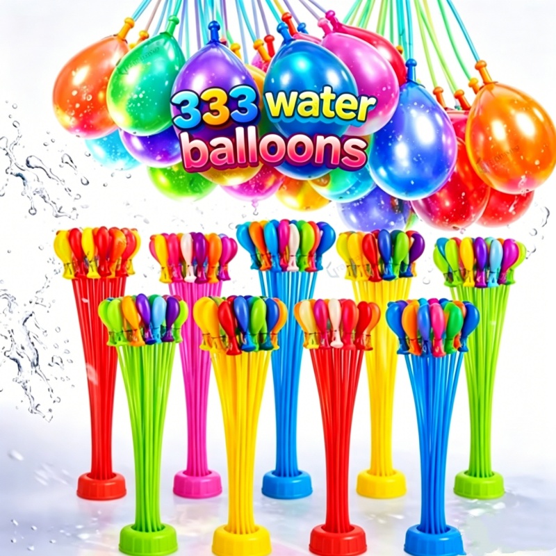Water Balloon Set - 111 stuks zomerwaterbommetjes: snelvullende waterballonnen voor