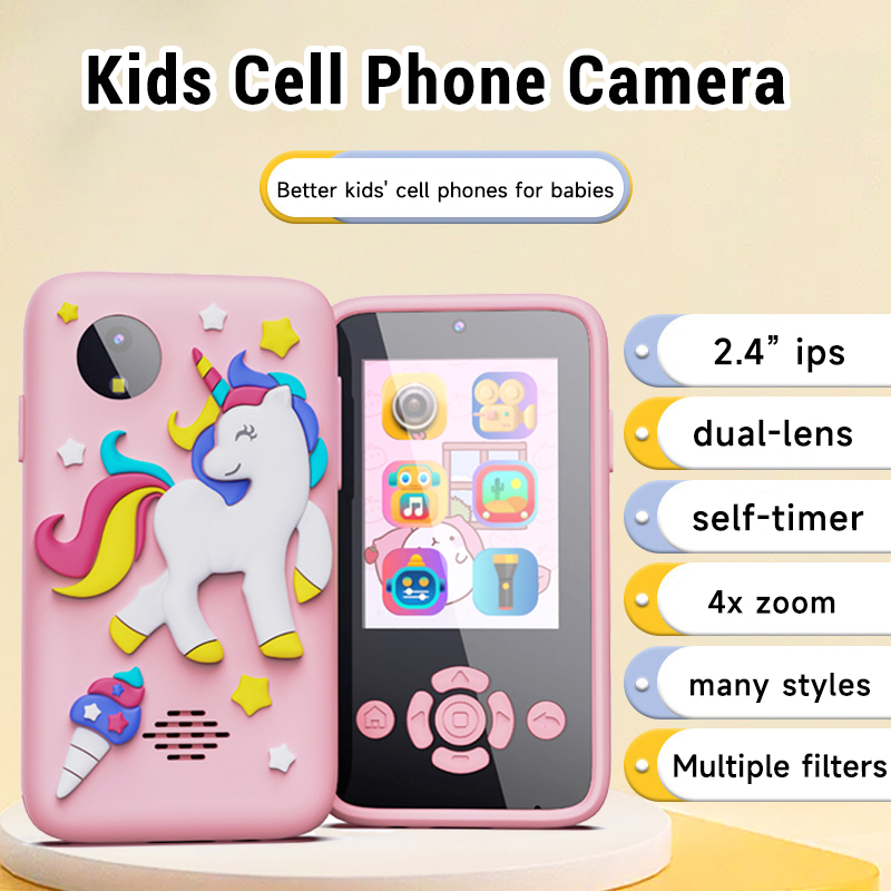 Kids Toys Smartphone - Babytelefoonspeelgoed Smartphoncameraspeelgoed Cartoon Muzikale Mini Mobiele
