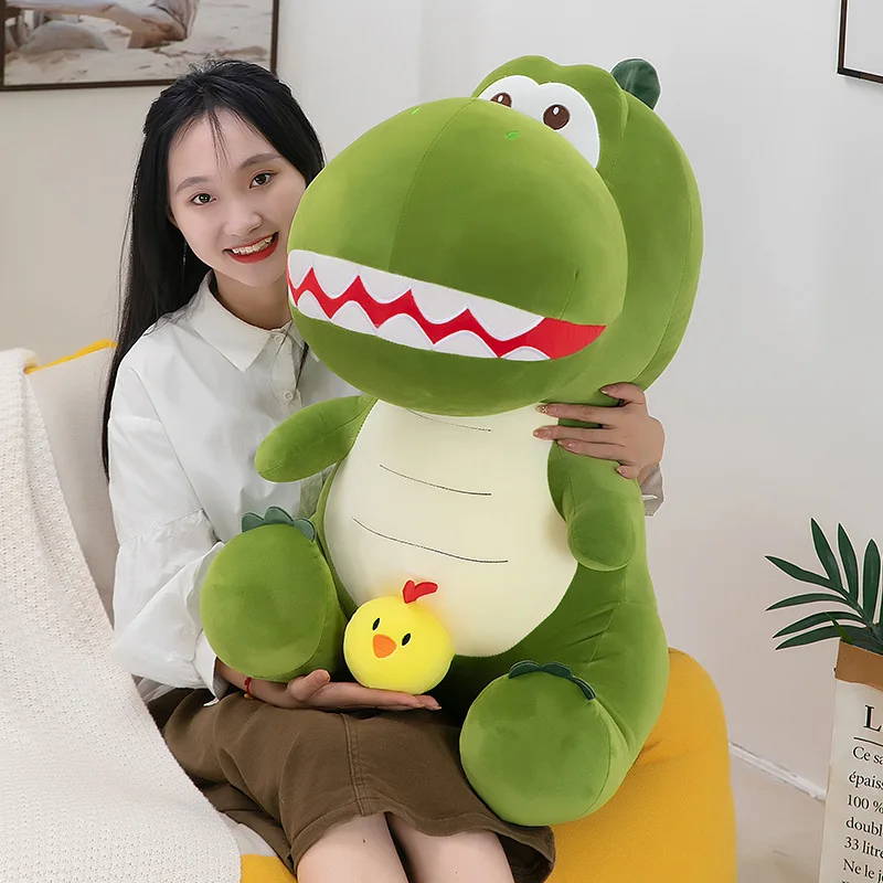 Kids Quirky Toys - Kawaii Domme Kip Dinosaurus Gevulde Knuffel