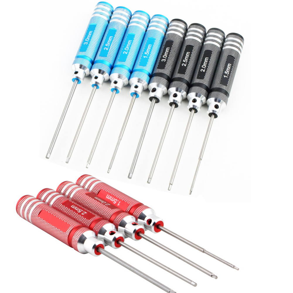 Tamiya Model Paint Set - RC Tools 4-delige zeskant schroevendraaierset met