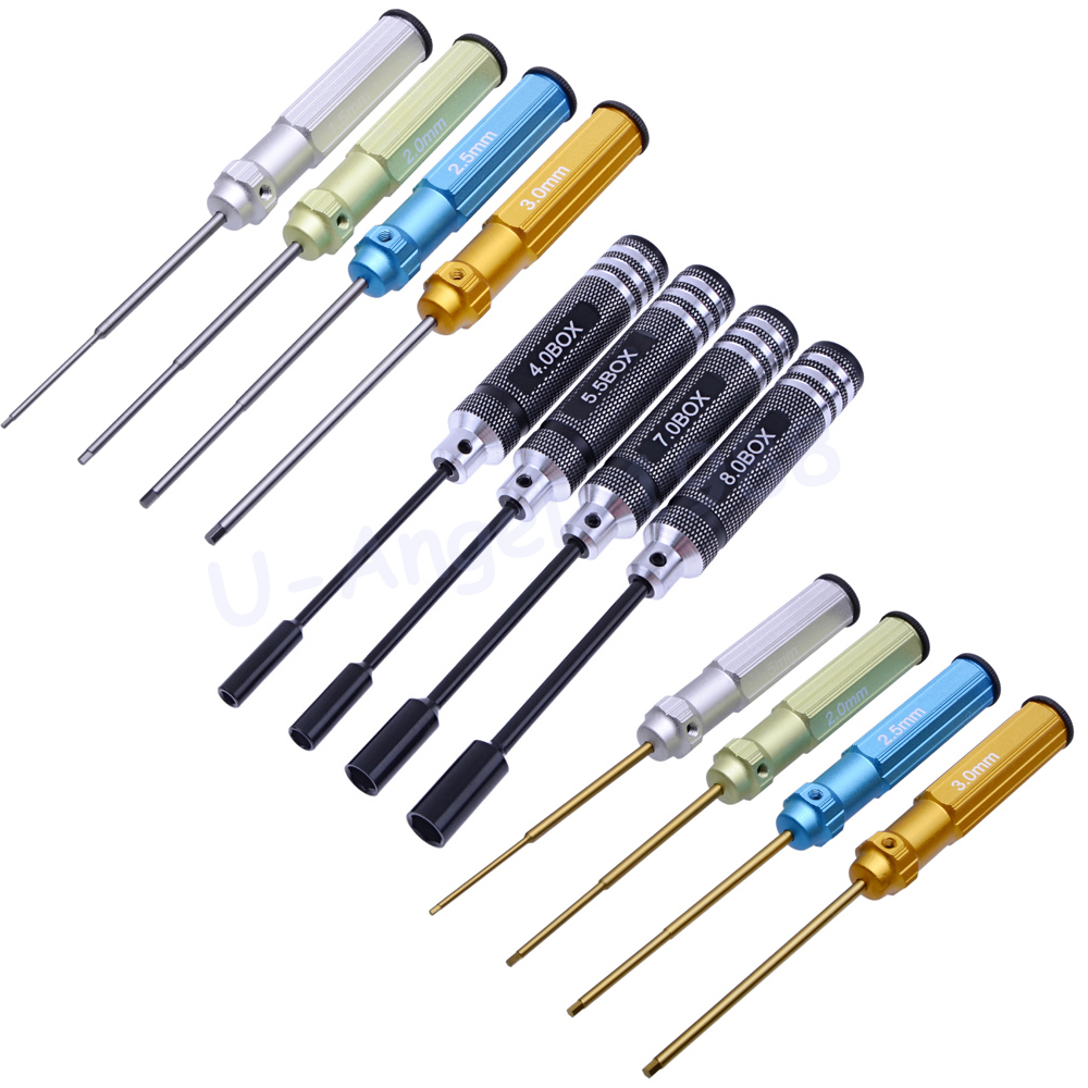 Tamiya Model Paint Set - RC Tools 4-delige zeskant schroevendraaierset met