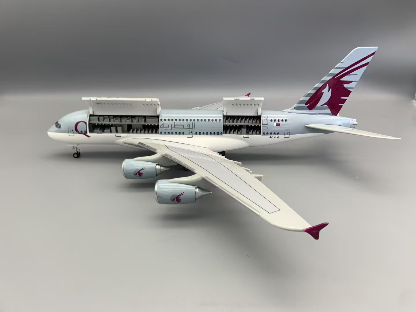 Kids Toys Qatar - NIEUWE A380 Qatar Airways Model Vliegtuig