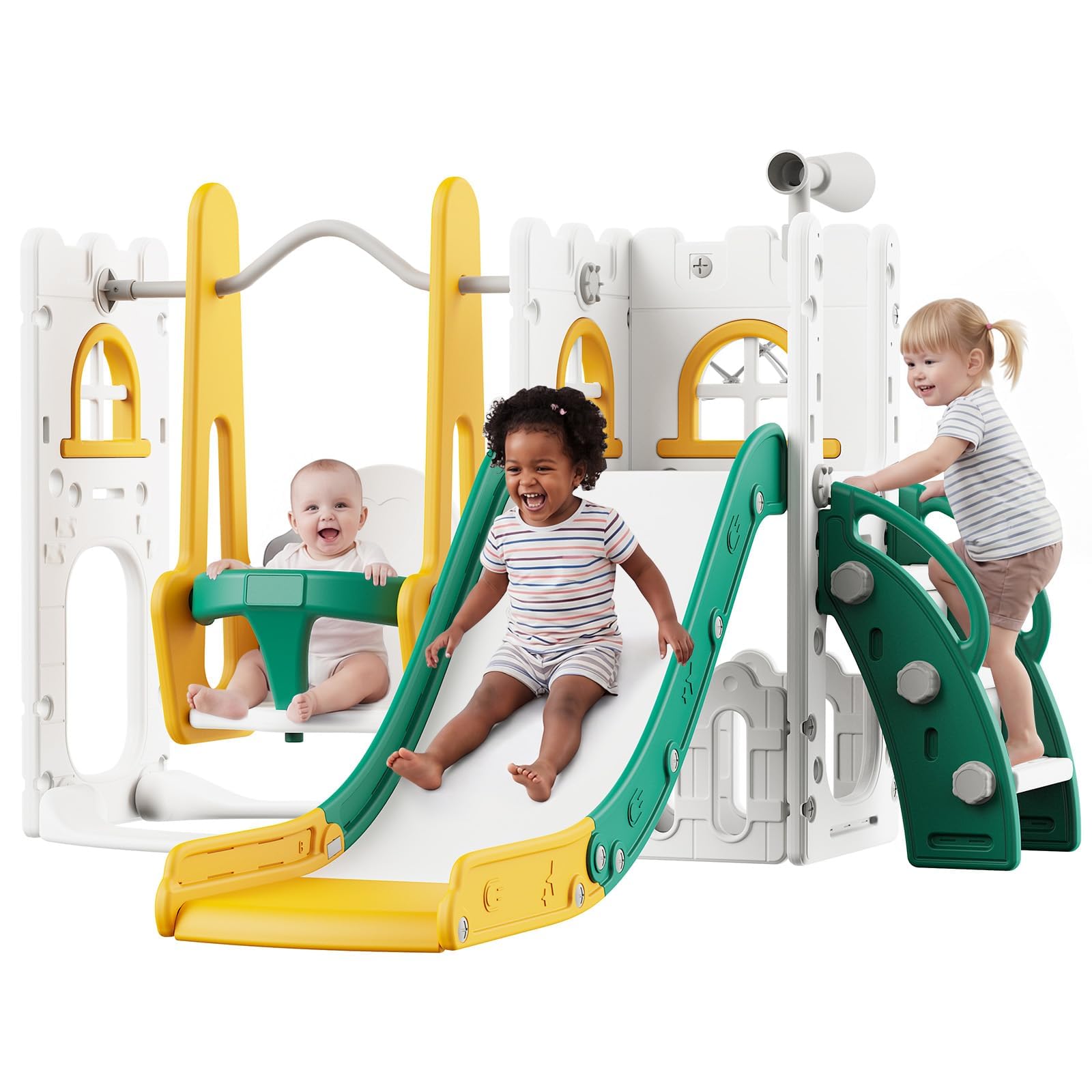 7-in-1 peuterglijbaan en schom - Basketball Hoop Kids Indoor recensie en prijs