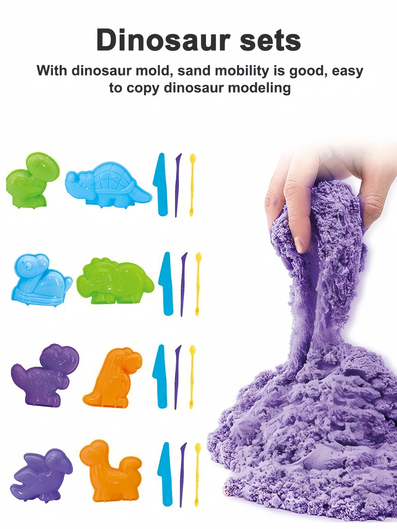 1/2 dozen Speelzandset 150 g z - Kinetic Sand Mold recensie en prijs