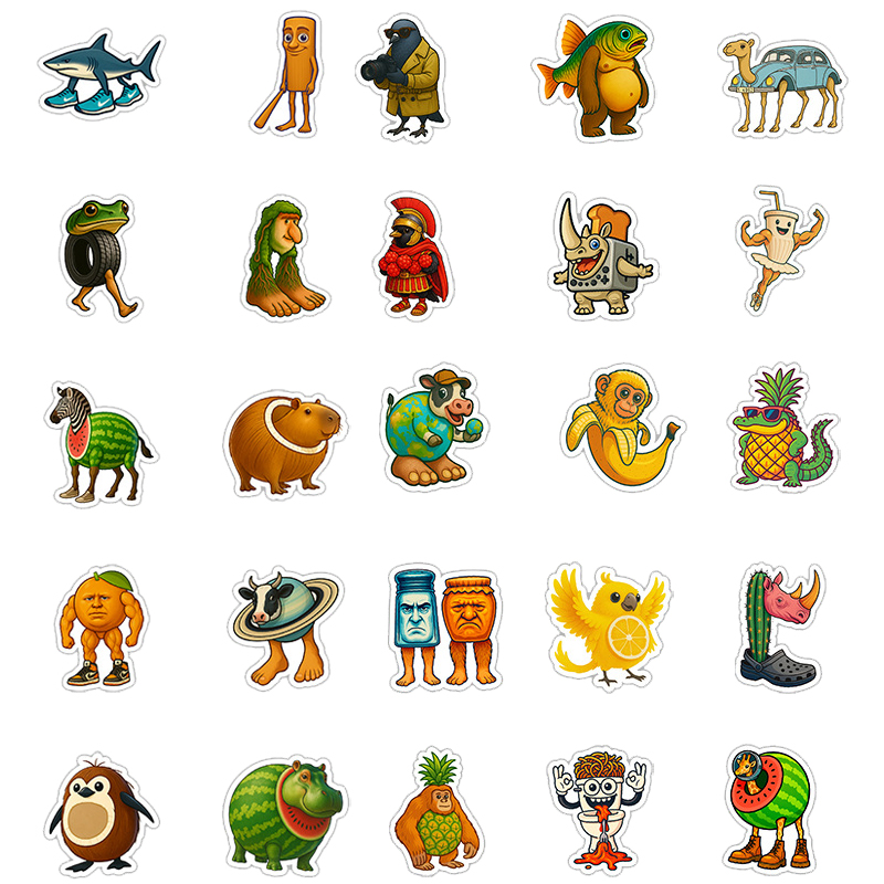 50 stuks abstracte, eigenzinni - Kids Quirky Toys recensie en prijs