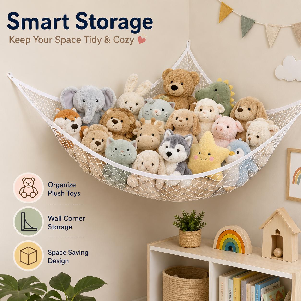 Mesh speelgoedopberghangmat Ha - Kids Toys Kids Toys recensie en prijs