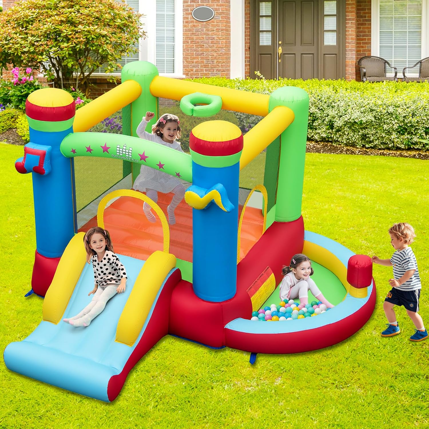 Opblaasbare springkasteel met  - Basketball Hoop Kids Indoor recensie en prijs