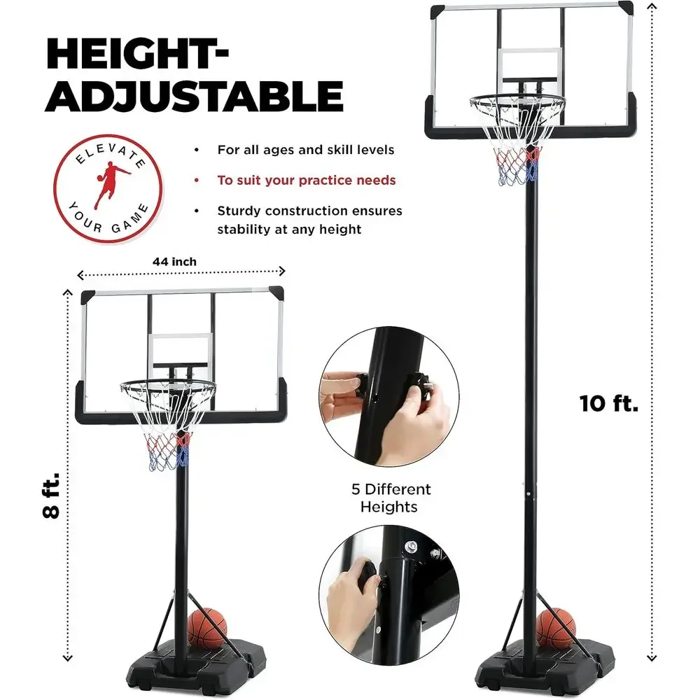 Verstelbaar 44 inch onbreekbaa - Basketball Hoop Kids Indoor recensie en prijs