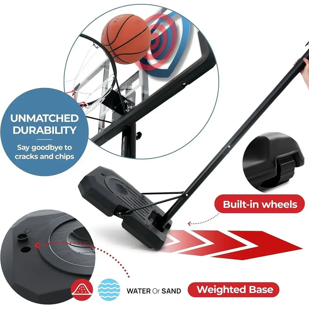 Verstelbaar 44 inch onbreekbaa - Basketball Hoop Kids Indoor recensie en prijs