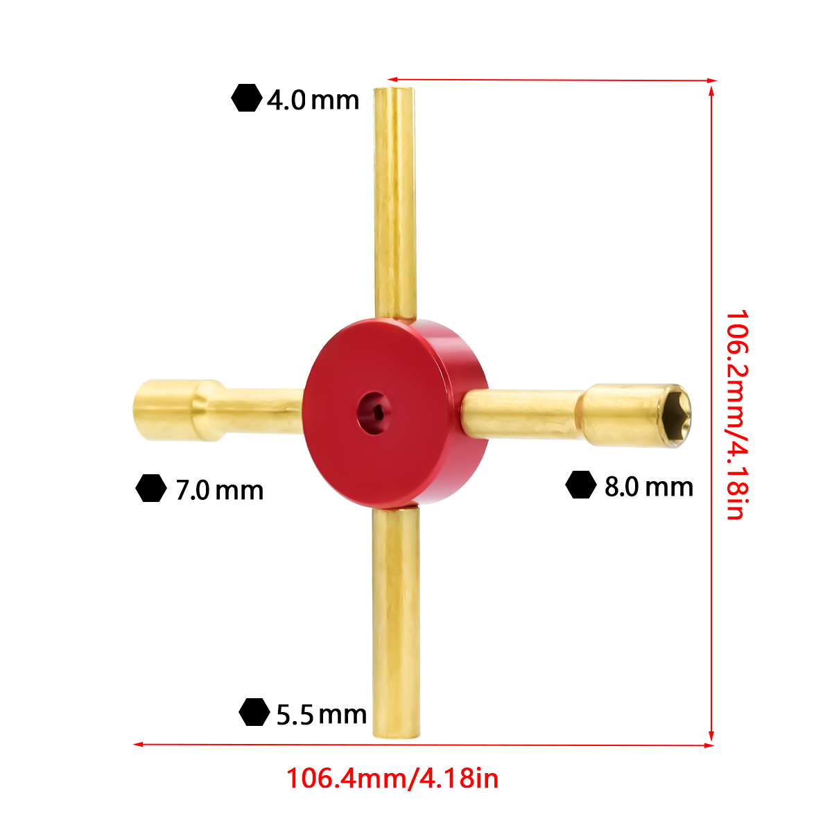 4 IN 1 Hex Socket Cross Wrench - Tamiya Model Paint Set recensie en prijs